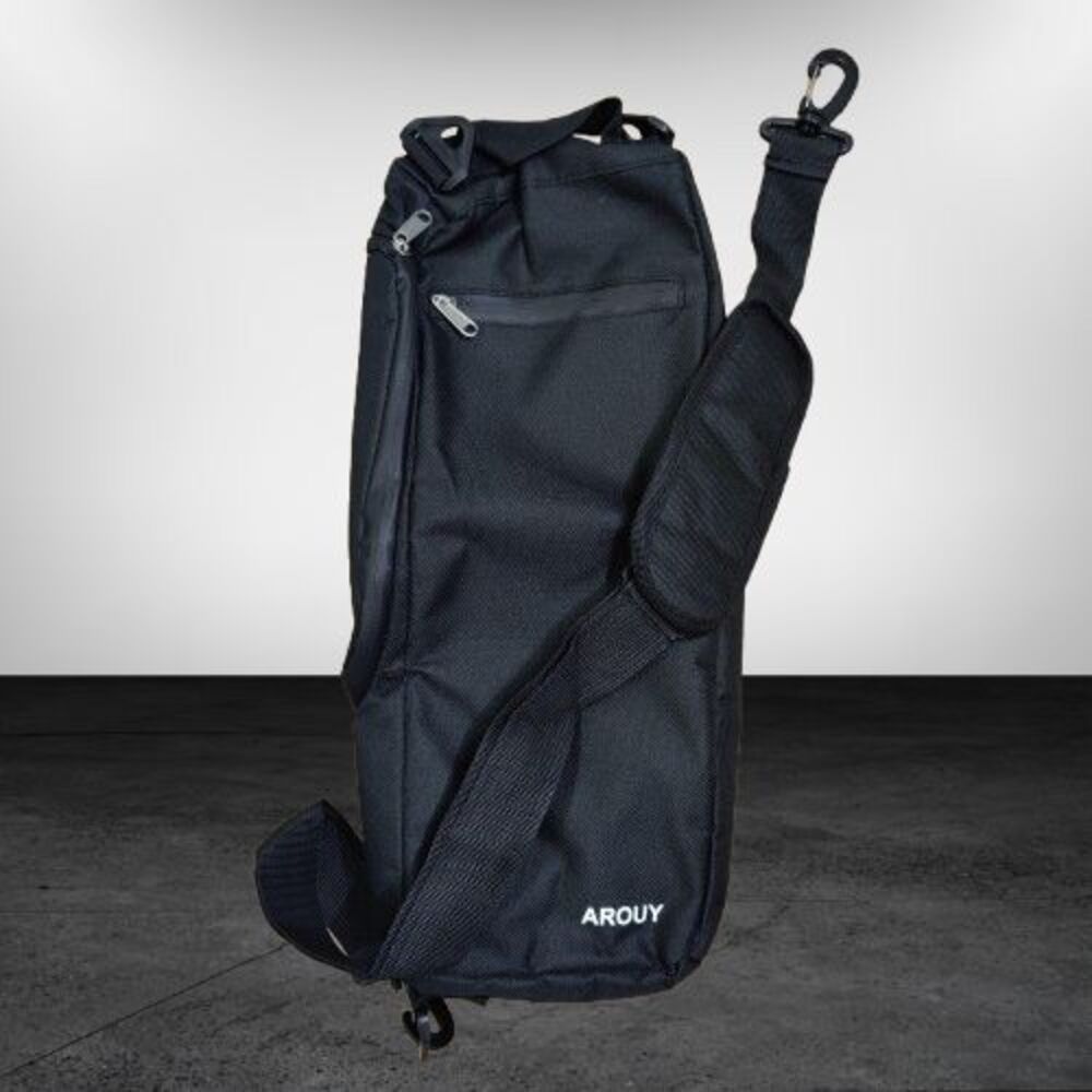 AROUY Black Insulated Sling Bag Small Can Cooler Crossbody Adjustable Strap